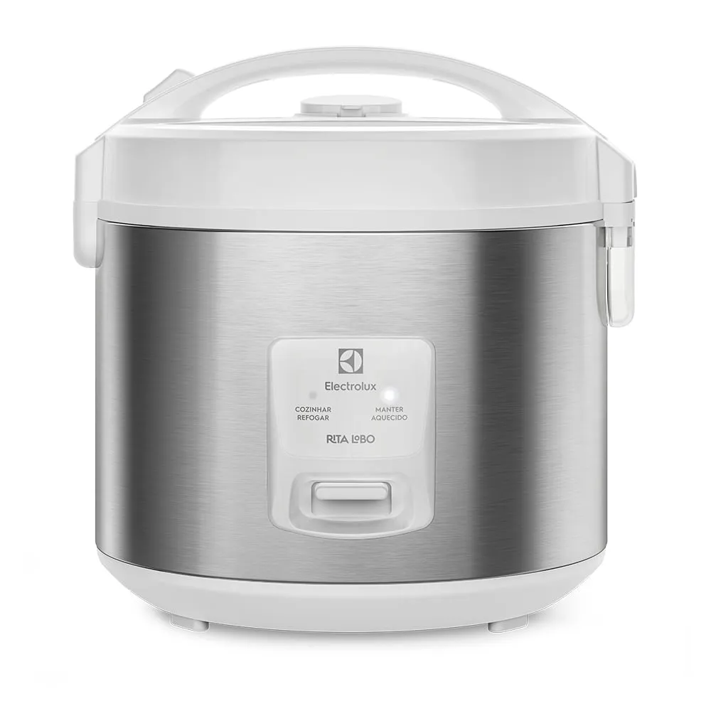 [Com Cashbck Electrolux R$143 ] Panela De Arroz Eltrica Electrolux Por Rita Lobo 3,5l Branca Efficient Visor Glass (Erc31)